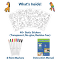 Color Clingz - Amazing Animals | 3Years+ Window Stickers Activity Kit