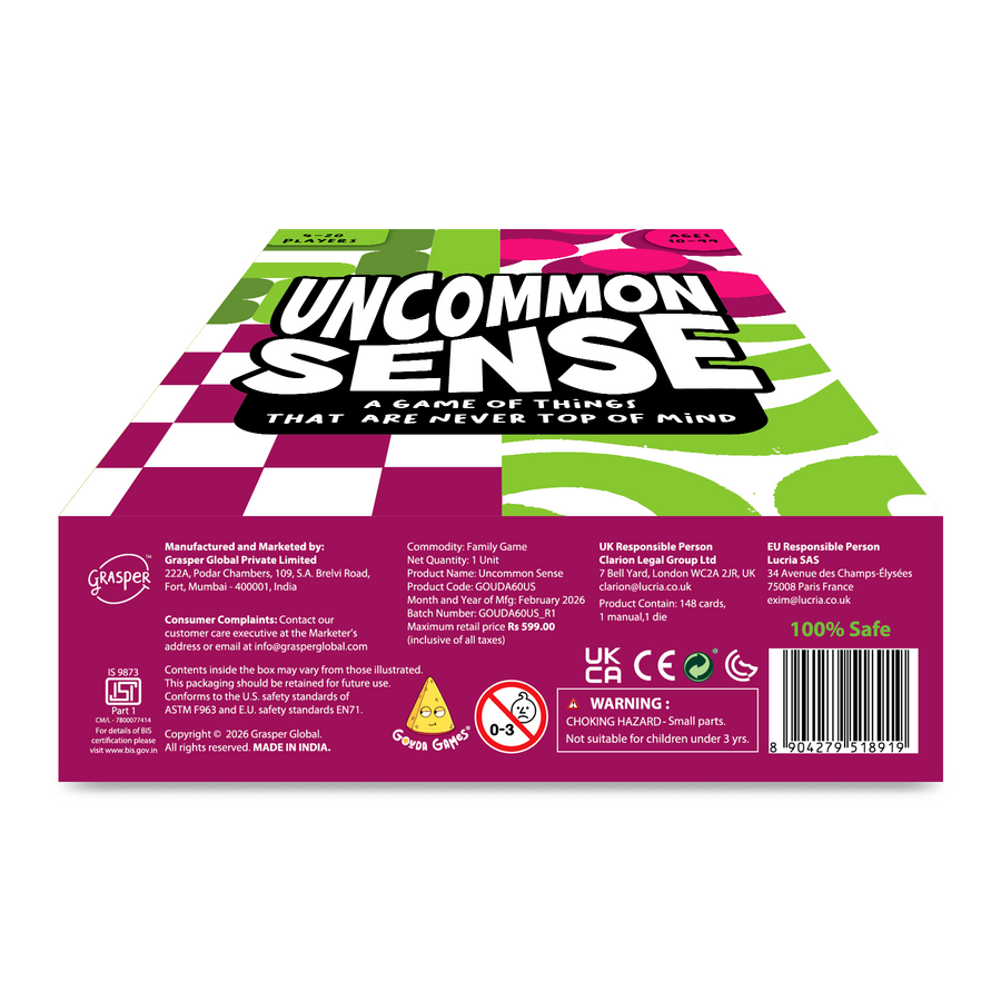 Uncommon Sense | 10 Years+ | 4 Players and up