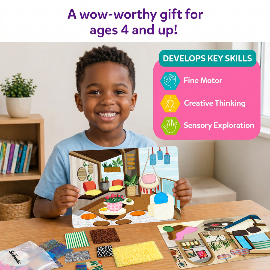 Fab tabs | Design your Dream home | 4 Years + | Craft Kit for Kids
