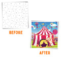 PEPPLAY MOSAIC STICKER BY NUMBER - CIRCUS CARNIVAL