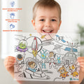PEPPLAY RECOLOURABLES COLOUR & WIPE PLACEMATS - SPACE SAGA