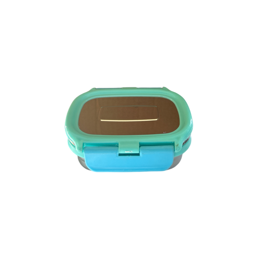 Veigo Small Stainless Steel Small Veg Box - Light Green Cyan | Limited Edition