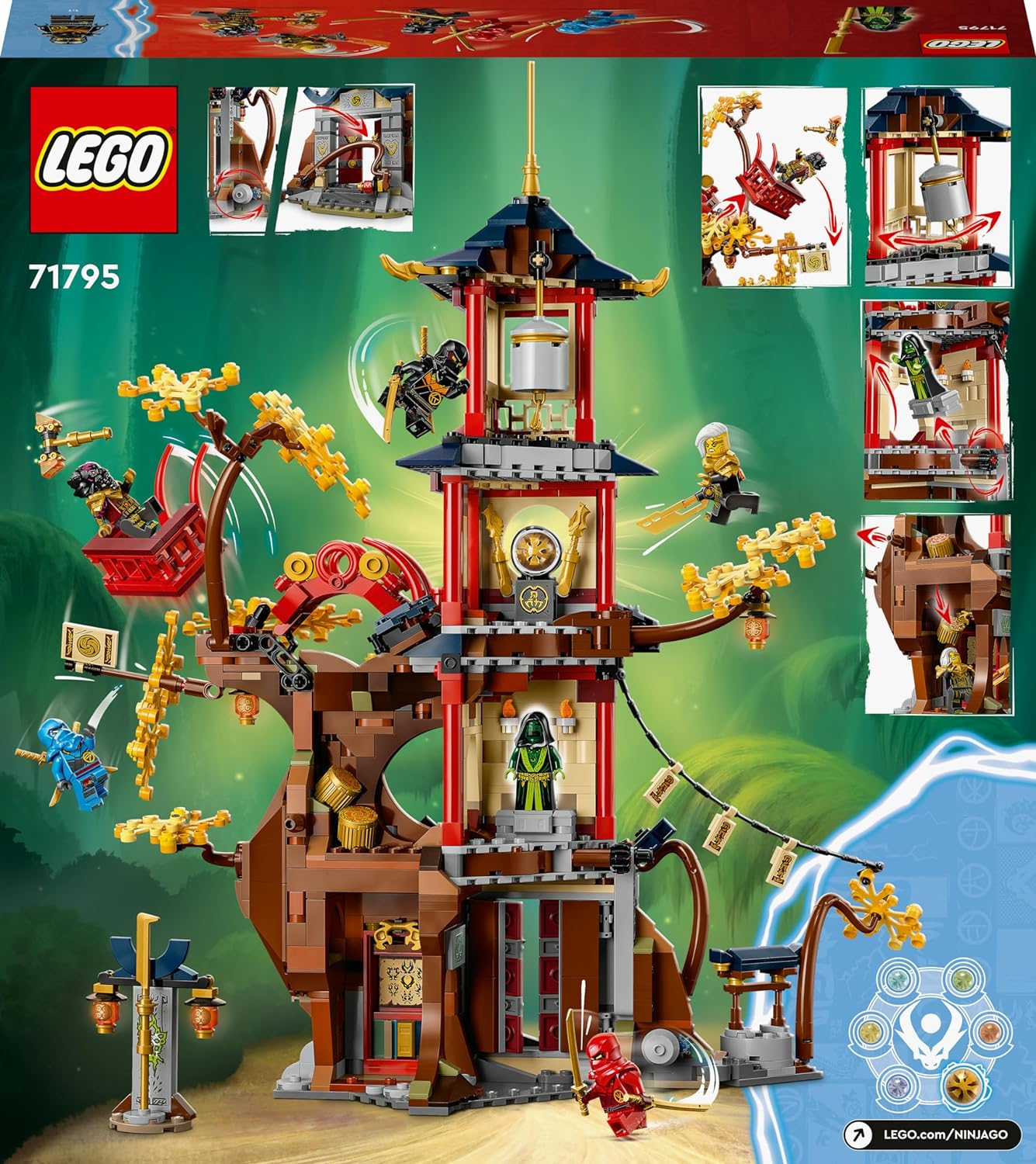 LEGO NINJAGO Temple of The Dragon Energy Cores Building Toy Set | 8 Yrs+