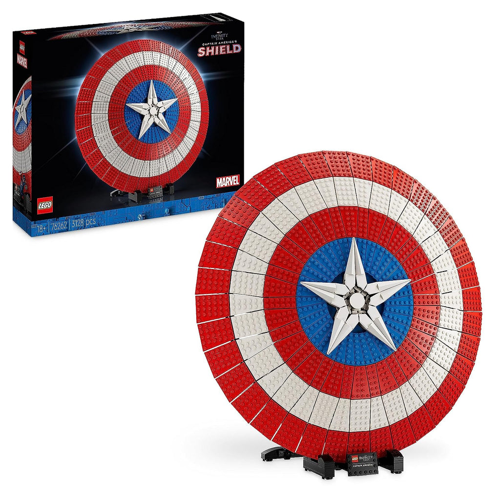 LEGO Marvel Captain America’s Shield  Building Kit | 18 Yrs+