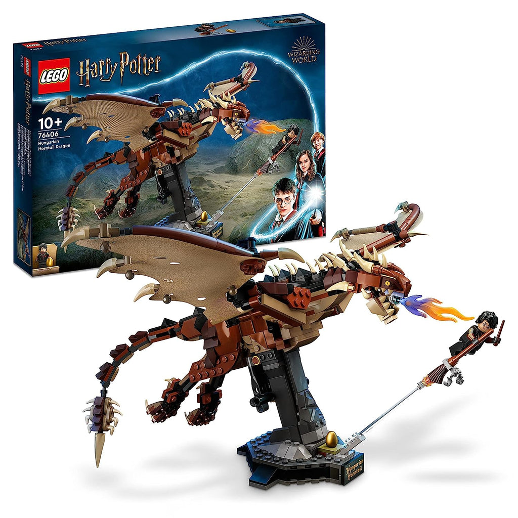 LEGO Harry Potter Hungarian Horntail Dragon Building Kit (671 Pieces)