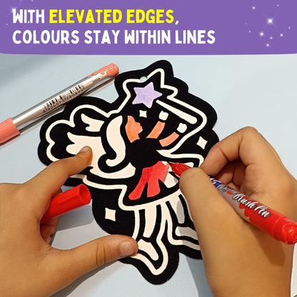 PEPPLAY COLOUR IN VELVET - UNICORN & FAIRIES