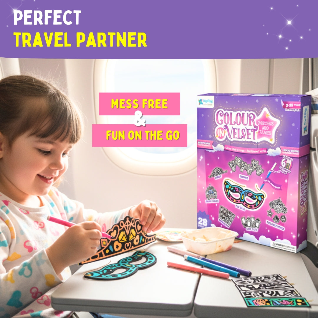 PEPPLAY COLOUR IN VELVET - UNICORN & FAIRIES