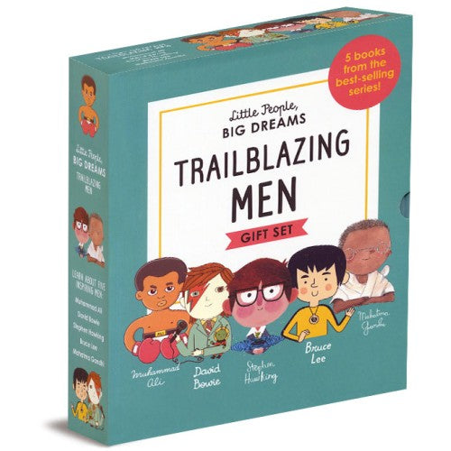 Trailblazing Men 5 Book Boxed Gift Set : Muhammad Ali, David Bowie, Stephen Hawking, Bruce Lee and Mahatma Gandhi