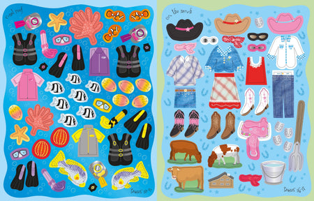 Sticker Dolly Dressing Holiday