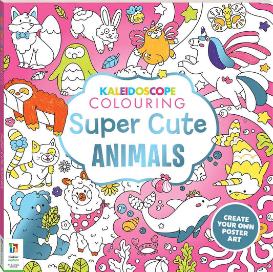 Kaleidoscope Colouring: Super Cute Animals