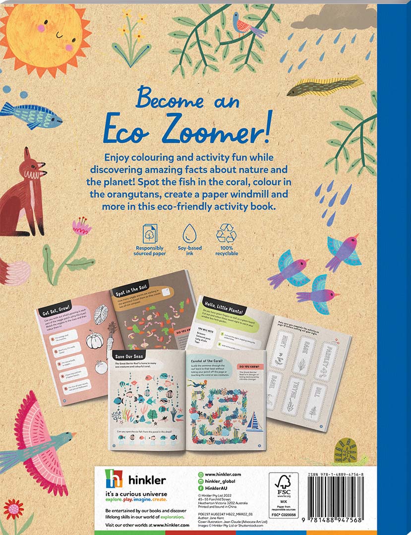 Eco Zoomers Earth Friendly Activity Book
