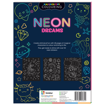 Kaleidoscope Sticker Colouring Neon Dreams