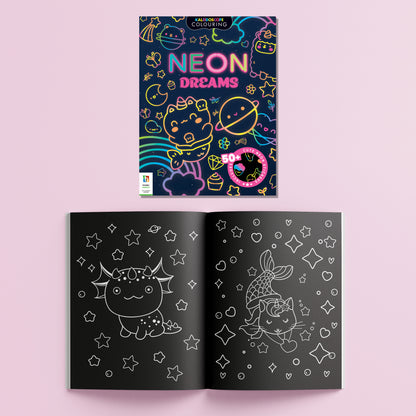 Kaleidoscope Sticker Colouring Neon Dreams