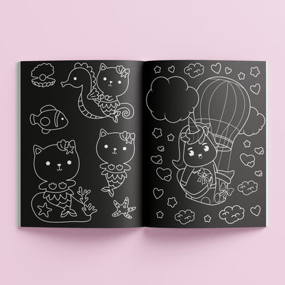 Kaleidoscope Sticker Colouring Neon Dreams