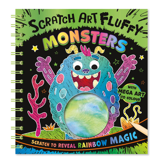 Scratch Art Fluffy Monsters