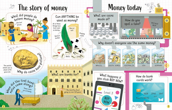 Lift-the-flap Questions and Answers about Money