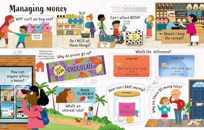 Lift-the-flap Questions and Answers about Money