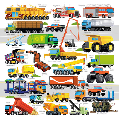Usborne Book and Jigsaw Trucks