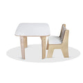 SWEN wooden Straight Table AMBER