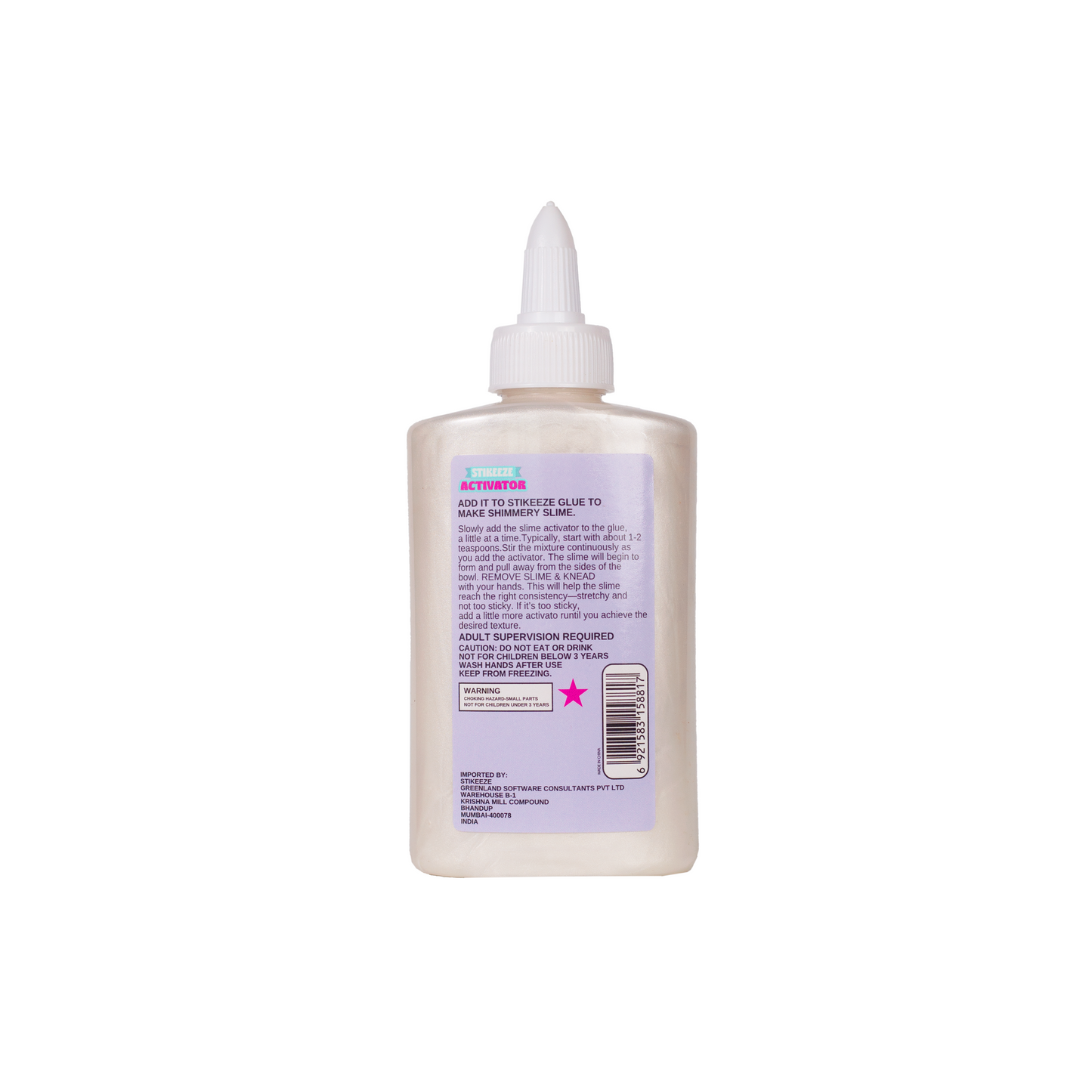 Stikeeze Activator | Metallic | Just Add Glue for Slime Making | 147ML
