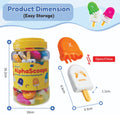 Alpha Scoops Ice Cream Montessori Alphabet Matching Game (52 pcs)-Learning & Education-Open Ended-Toycra