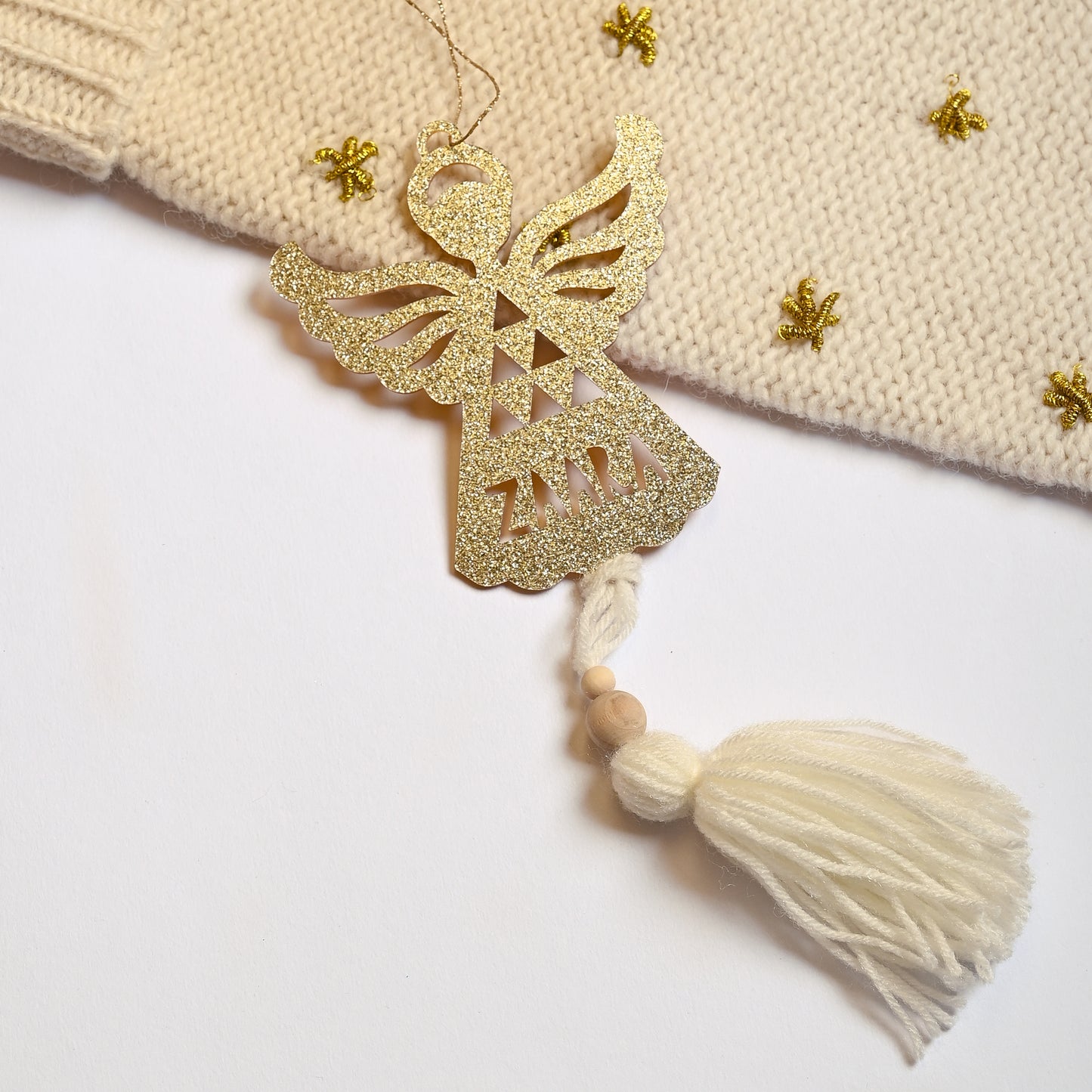 Personalised Tree Ornament | Tassel Angel