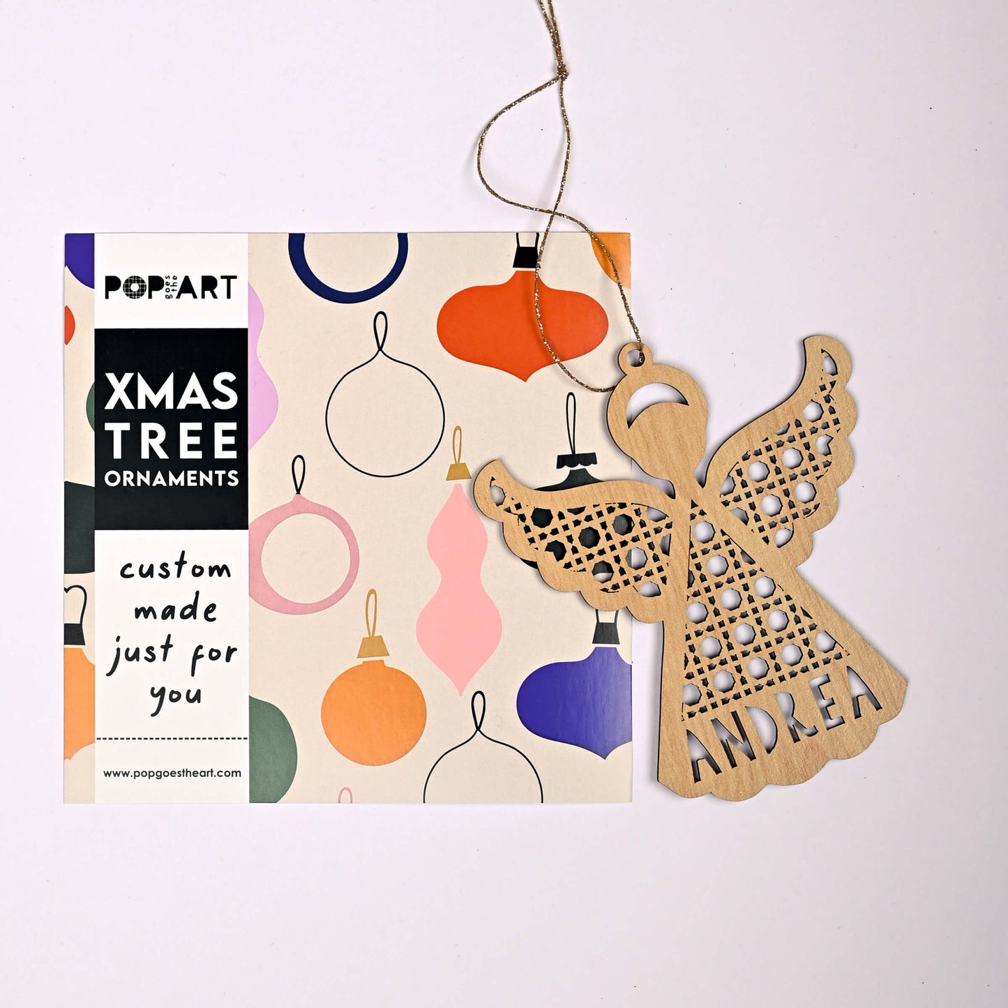 Personalised Tree Ornament | Rattan Angel
