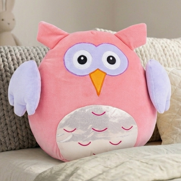 Mirada Glitter Owl Face Toy - 30 cm