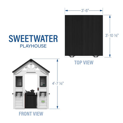 STEP2 SWEETWATER PLAYHOUSE WHITE/ANTRACIET