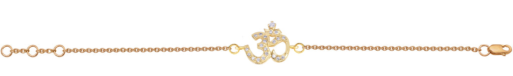 Baby OM Diamond Chain Bracelet