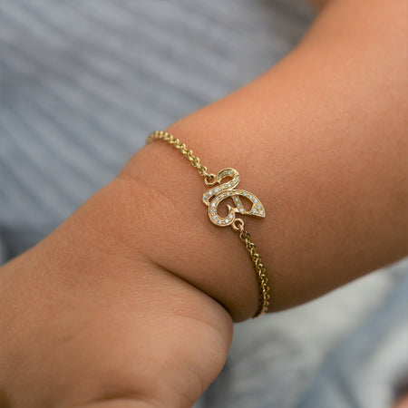 Baby Ek Onkar Diamond Chain Bracelet
