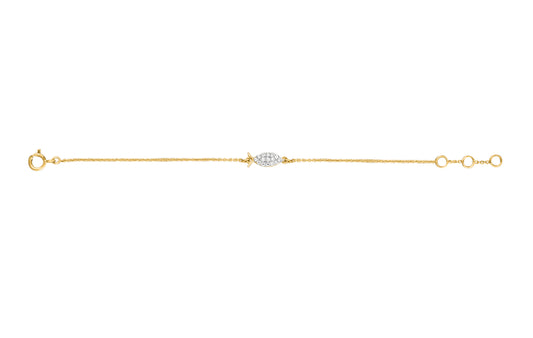 Baby Fish Diamond Chain Bracelet