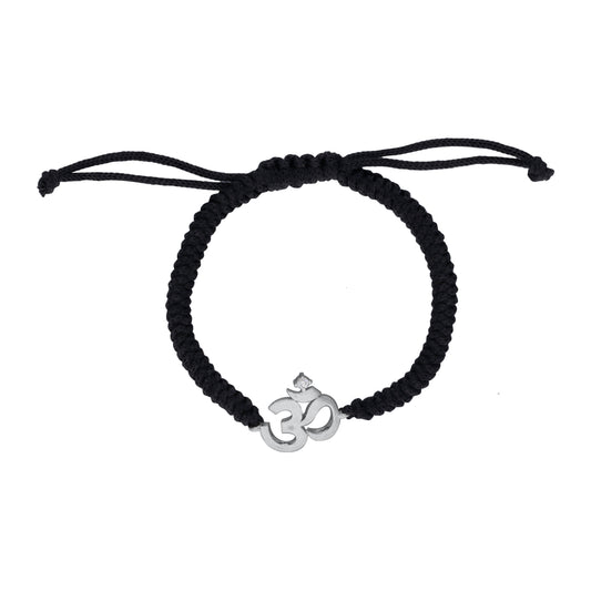 Baby OM Cord Bracelet - (black cord)