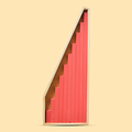 Playbox Wooden Red Tower Sticks Blocks Toy Set for Toddler & Kids Baby Toys
