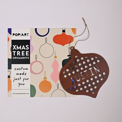 Personalised Tree Ornament | Rattan Bauble