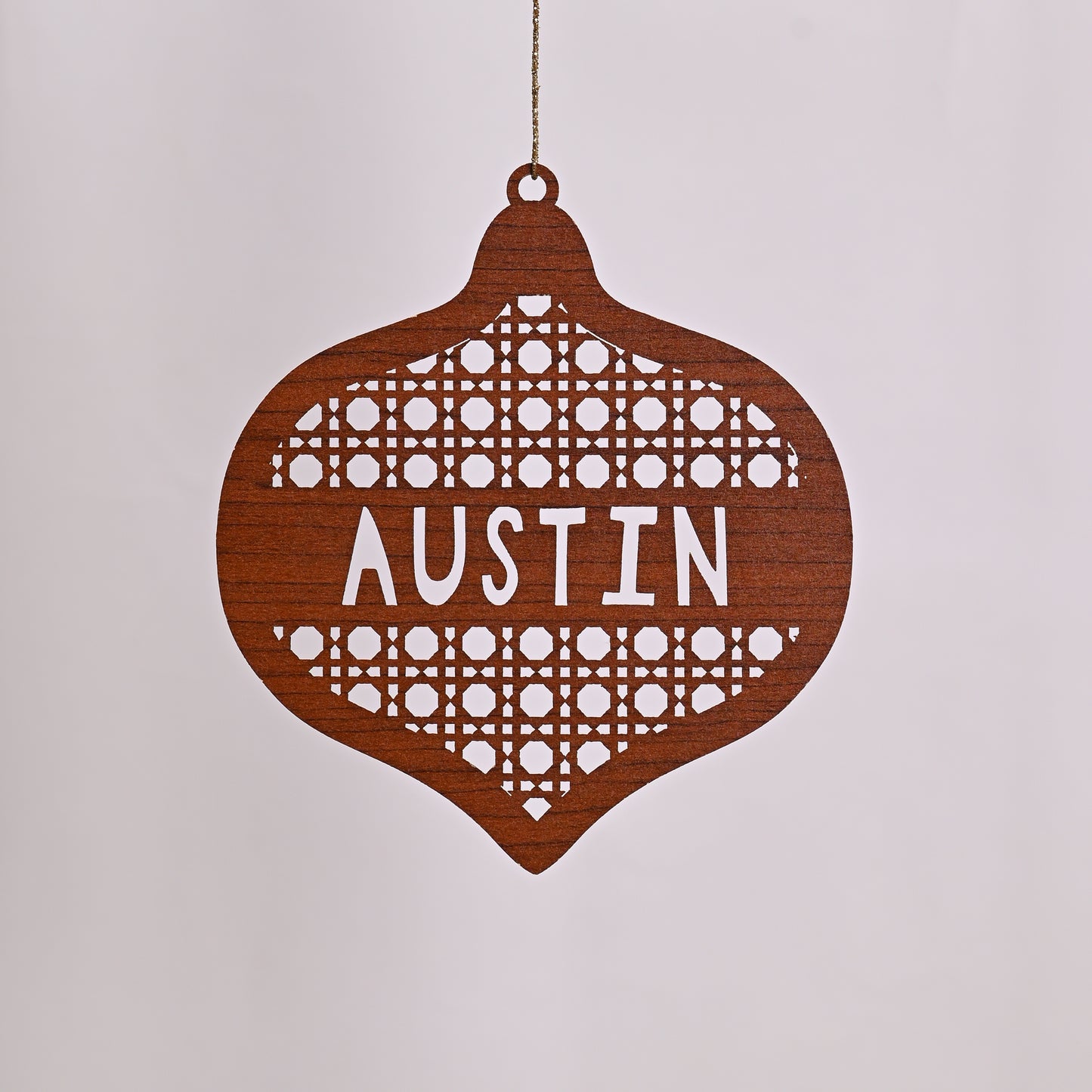 Personalised Tree Ornament | Rattan Bauble
