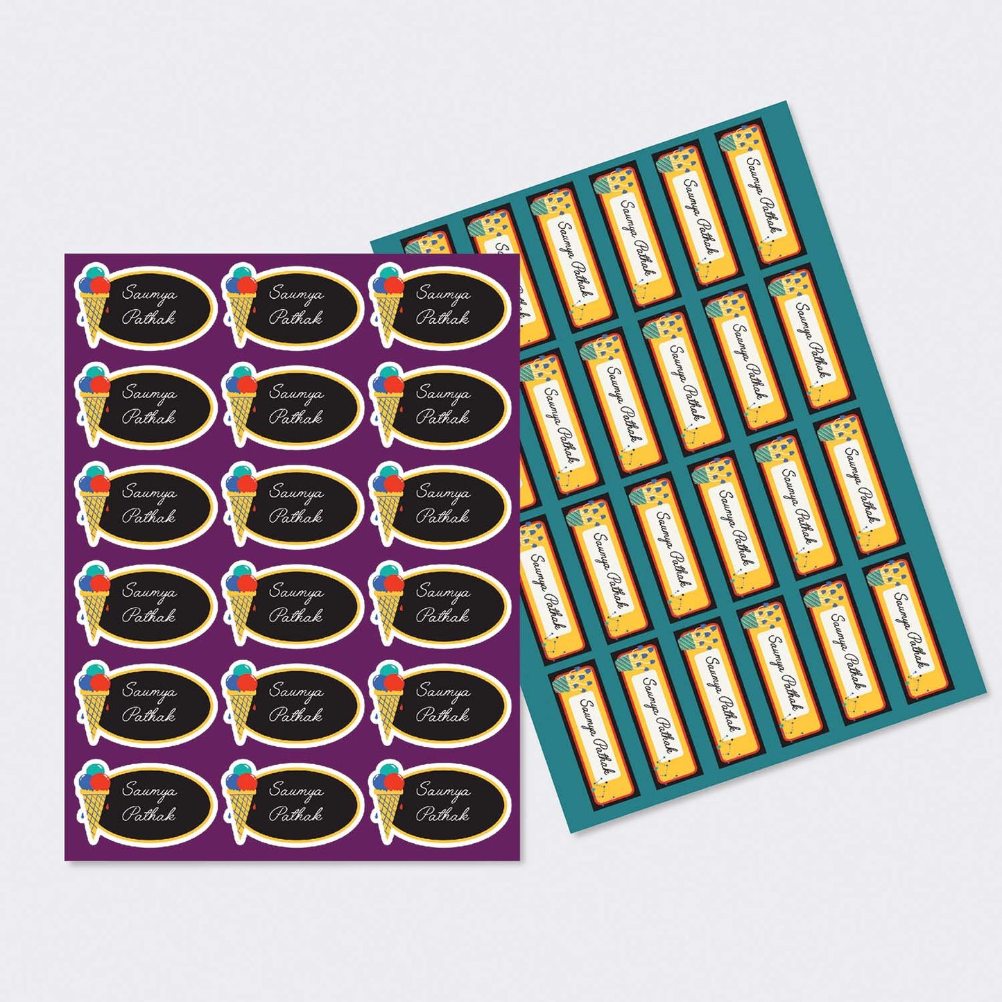 Sticker Sheet - Set of 2 - A4 Size