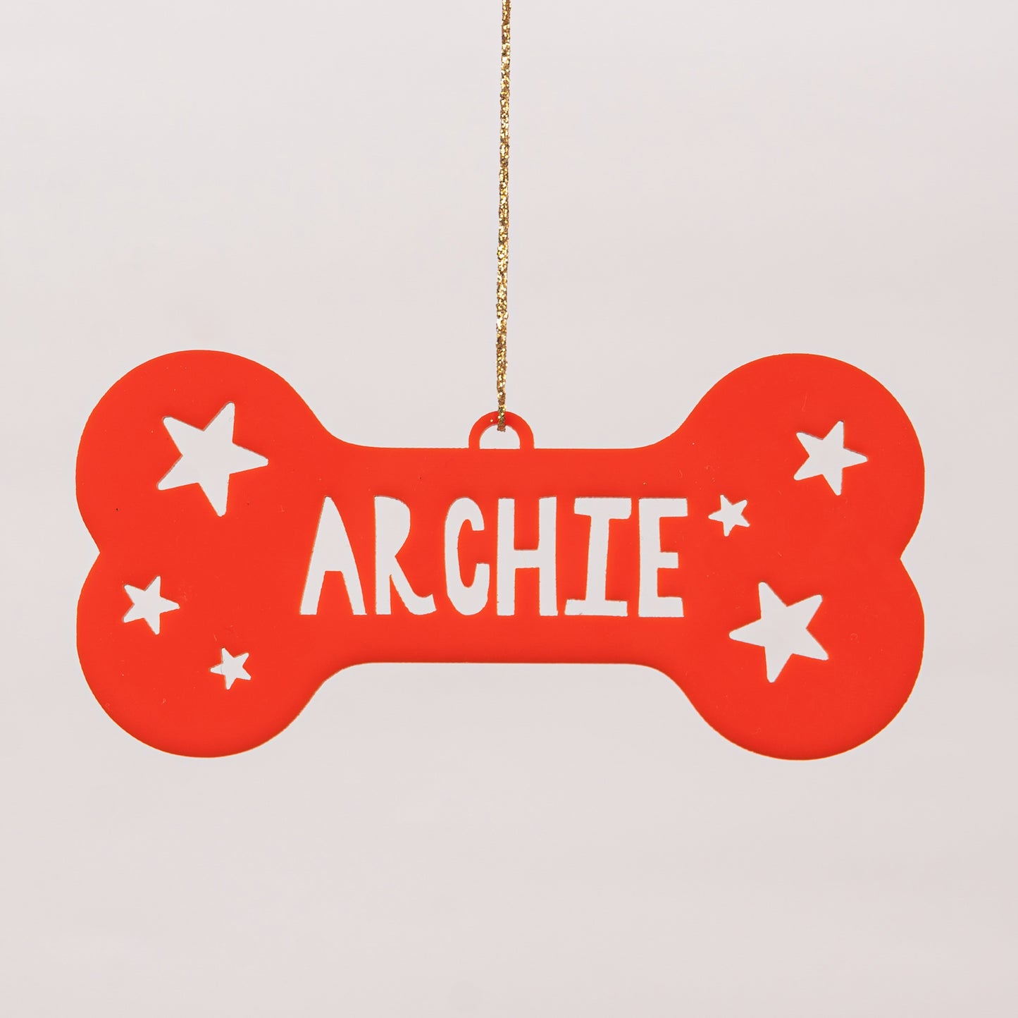Personalised Tree Ornament Xmas Shape | Bone