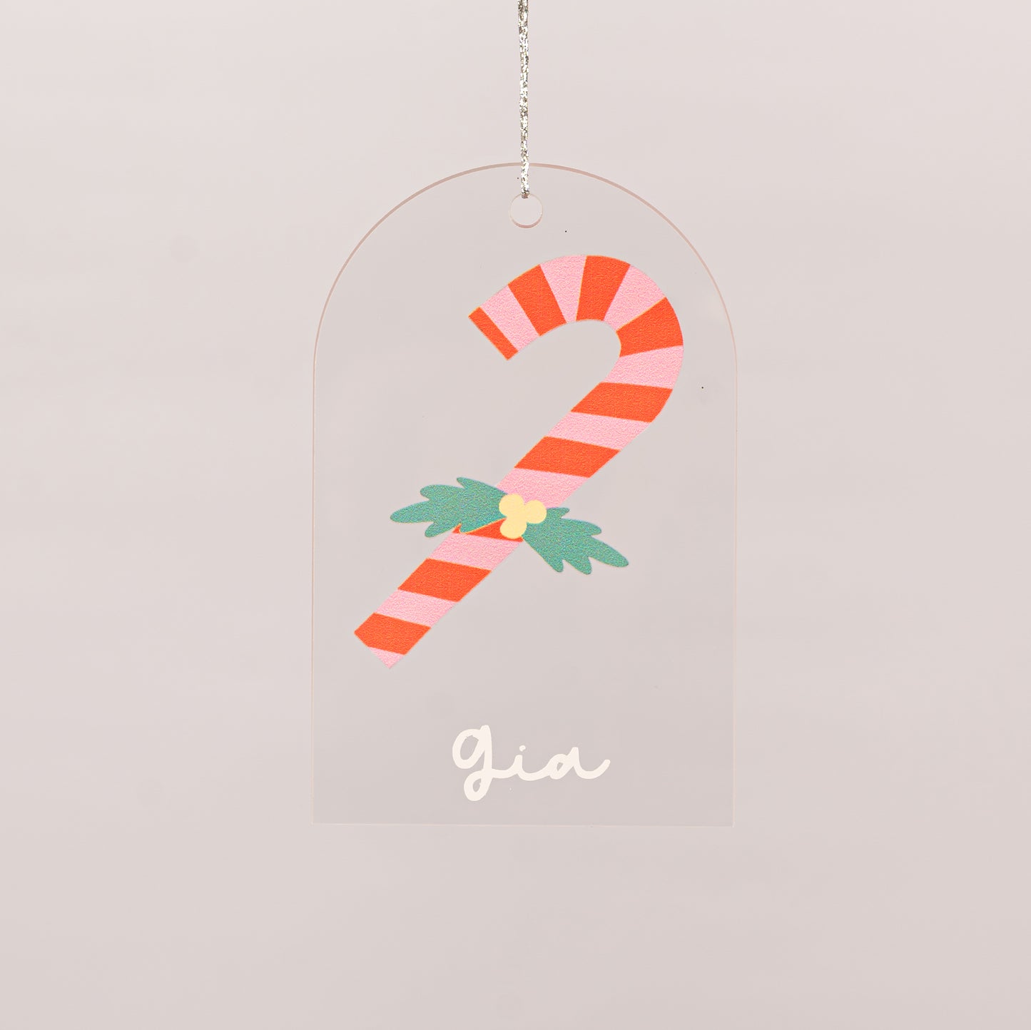 Personalised Ornament | Printed Candycane