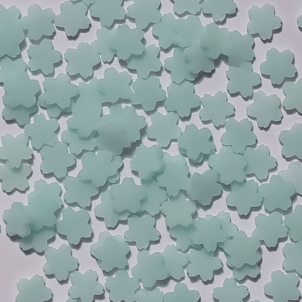 Stikeeze Glow in the Dark Confetti  | Blue Flowers | 3 gms | For Crafts, Slime & Resin Art