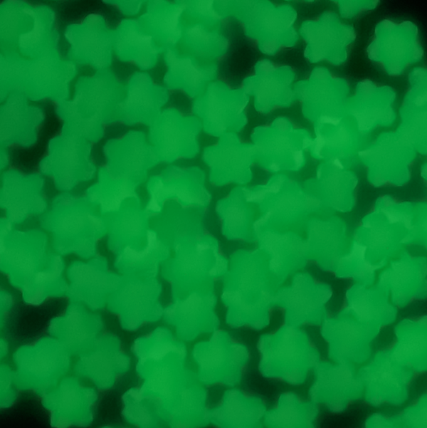 Stikeeze Glow in the Dark Confetti  | Pink Flowers | 3 gms | For Crafts, Slime & Resin Art