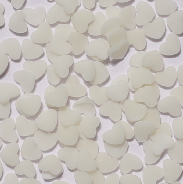 Stikeeze Glow in the Dark Confetti  | Hearts | 3 gms | For Crafts, Slime & Resin Art