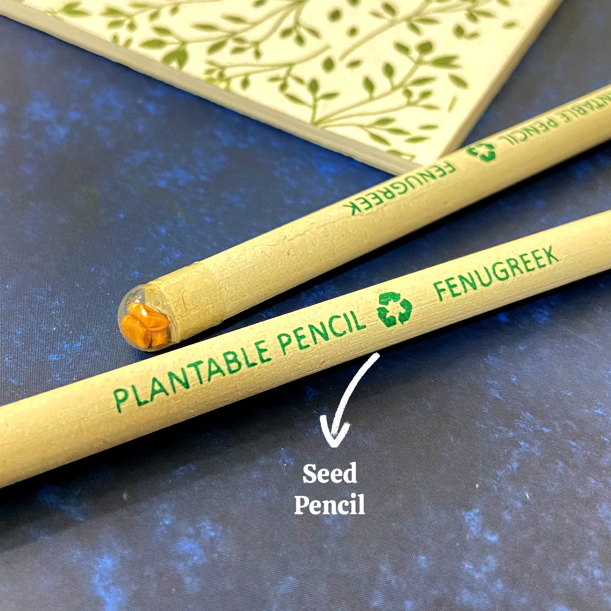 Plantable Stationery - Seed Diary, Seed Pens & Pencils in Zipper Pouch