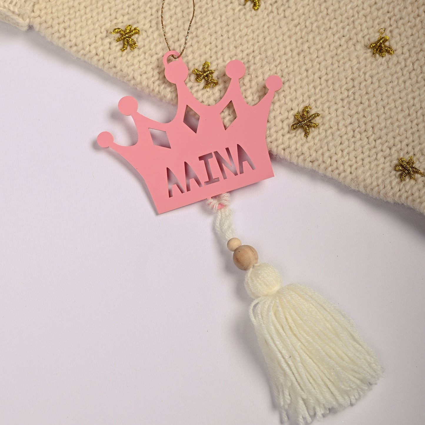 Personalised Tree Ornament | Tassel Crown