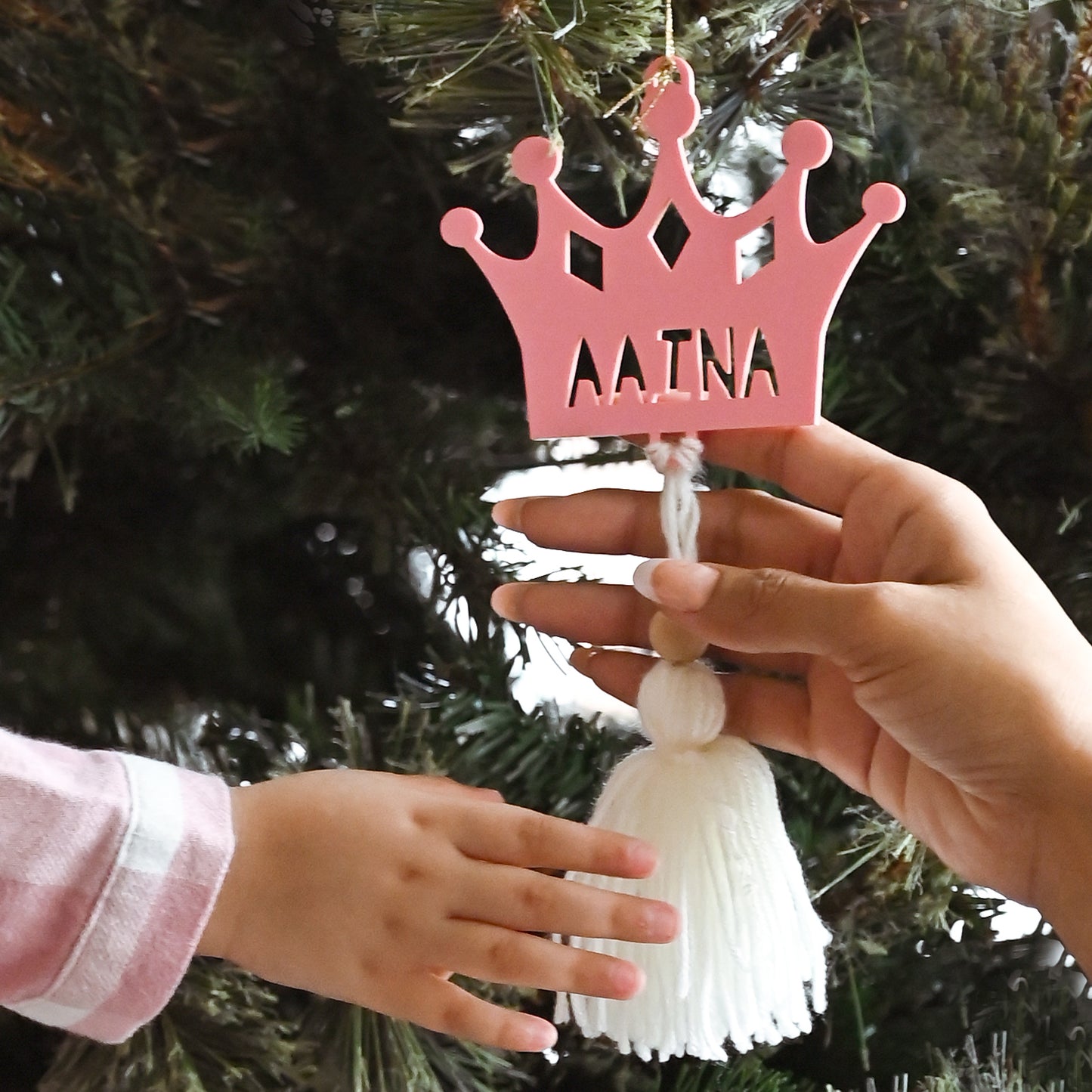 Personalised Tree Ornament | Tassel Crown