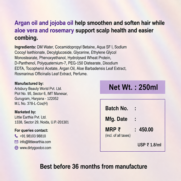 Conditioning Shampoo | Detangling Hair Wash for Kids