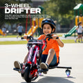 TYGATEC T9 3 WHEEL ELECTRIC 360 DRIFT SCOOTER FOR KIDS AND ADULTS WITH LED LIGHT AND BLUETOOTH (Extreme Red color)