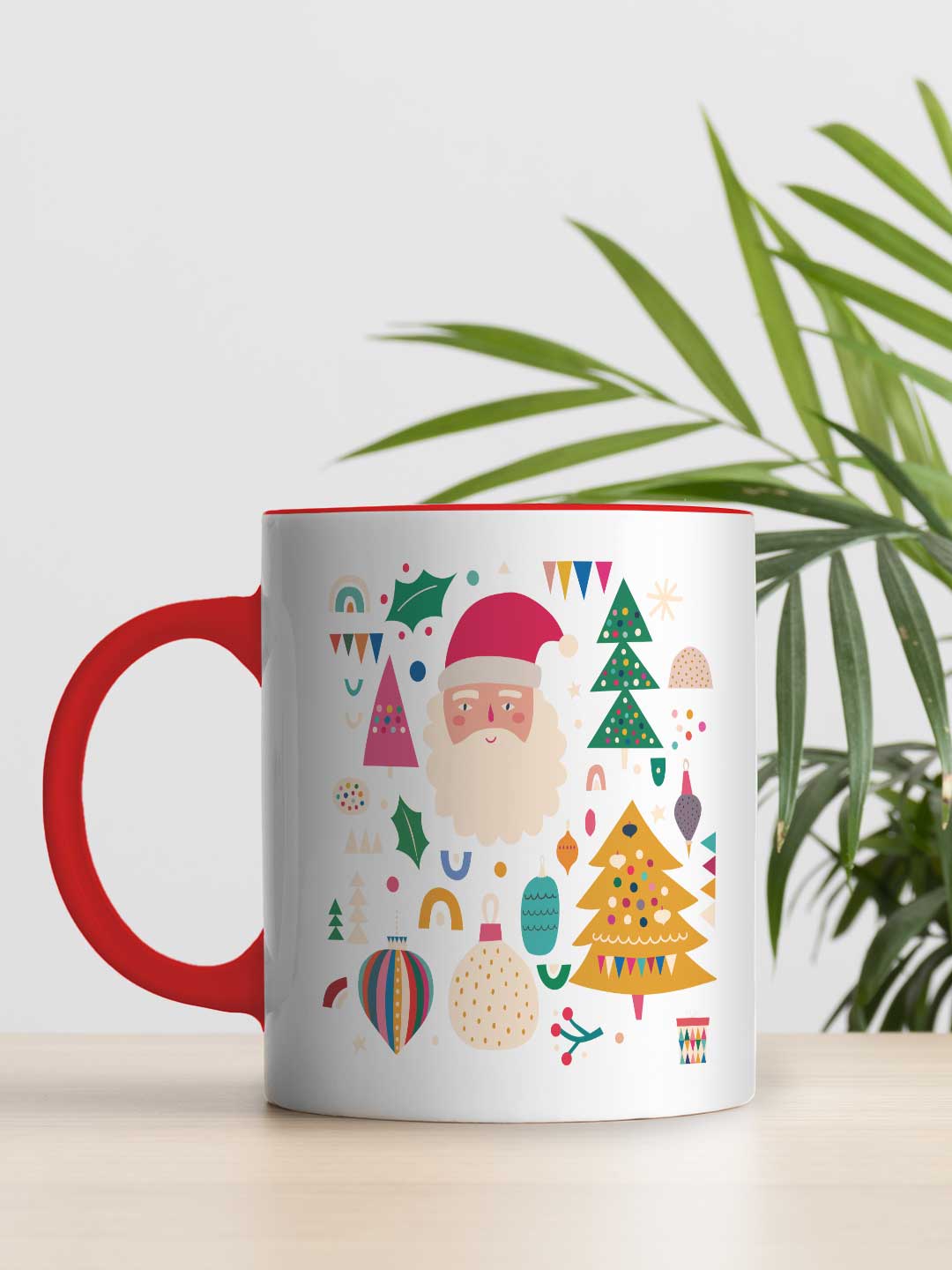 BKC Festive Christmas - Coffee Mugs Red