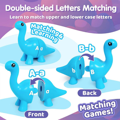 Dino Wise Montessori Alphabet Explorer Set (26 Pcs)-Motor Skills-Open Ended-Toycra