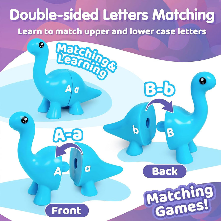 Dino Wise Montessori Alphabet Explorer Set (26 Pcs)-Motor Skills-Open Ended-Toycra